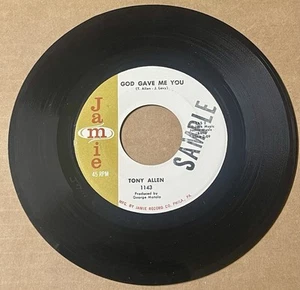 Tony Allen 1959 DOO WOP 45 God Gave Me You / Train Of Love JAMIE Orig Mint- HEAR - Picture 1 of 2