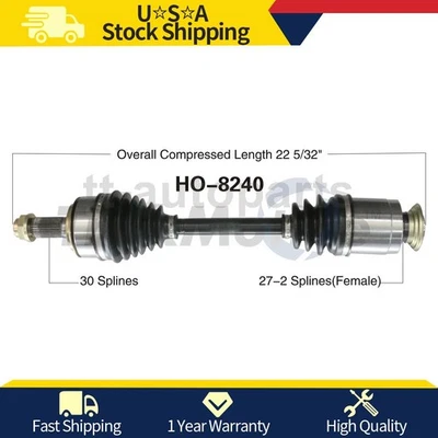 Junta de eje CV derecho del lado del pasajero delantero para Honda CR-V 2011 2010 2009 2008 2007 Foto 1 de 2