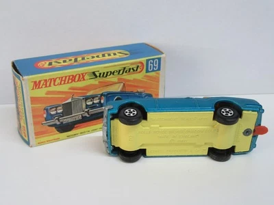 Matchbox Superfast No.69 Rolls Royce Silver Shadow - DARK YELLOW BASE - Mint/Box - Image 1 of 4