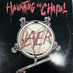 Slayer-Haunting the Chapel 1st press US rare Metal Blade Records MBR 1024 Shrink - Picture 1 of 1