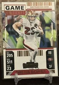 2024 Panini Contenders Christian McCaffrey Bronze Game Ticket Parallel #86 49ers - Picture 1 of 2