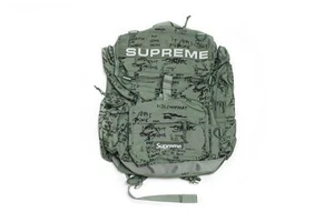 Mochila de campo militar Supreme verde oliva logotipo de caja SS23 - Imagen 1 de 8