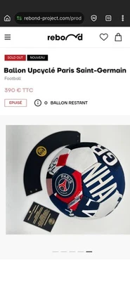 1 Ballon Upcyclé Paris Saint-Germain - Photo 1/4