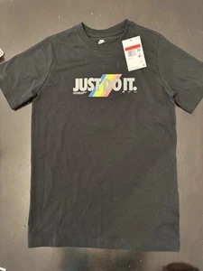 Nike Kids Large T Shirt- Black, New - Picture 1 of 3