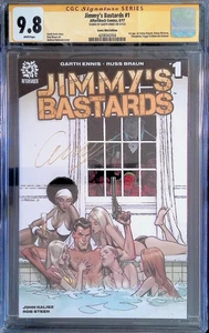 Jimmy's Bastards #1 (2017, réplica) CGC SS 9.8 firmado por Garth Ennis - Imagen 1 de 5