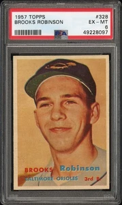 Brooks Robinson 1957 Topps #328 PSA 6 Clean Copy - Picture 1 of 2