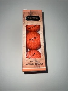 Vintage-Volvik Golf Crystal Golf Ball - Crystal Orange-new In Box - Picture 1 of 5