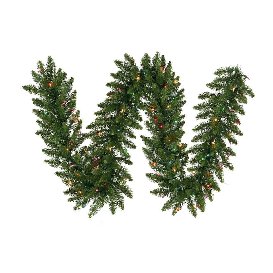Vickerman 9 x 16 дюймов Camdon Garland 150 светодиодов мульти - A861119LED - Изображение 1 из 1
