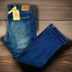 Mens True Craft Relaxed Flex Stretch Straight Leg Denim Jeans 36x30 - Picture 1 of 8