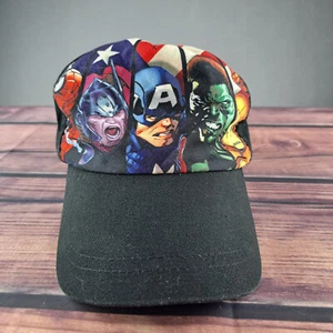Avengers Youth Hat Adjustable Strap Back Marvel Comics Captain America Hulk Thor - Picture 1 of 8