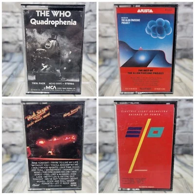 70s & 80s Classic Rock Cassette Tape Lot - The Who  Alan Parsons Bob Seger ELO - Image 1 of 4