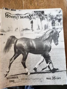 Revista Hoofs and Horns diciembre 1966 justo en buen estado - Imagen 1 de 2