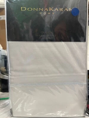 Donna Karan Home Queen Silk Indulgence Flat Sheet - Platinum New - Image 1 of 4