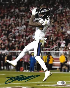 ZAY FLOWERS signed Autogramm BALTIMORE RAVENS 8X10 Foto mit COA JSA PROOF - Bild 1 von 3