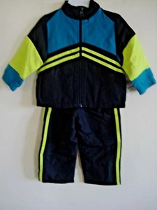 Traje de pista para niños de 2 piezas negro talla 12 meses nuevo - Imagen 1 de 2