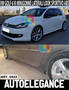 2162 MINIGONNE LATERALI PER VW GOLF 6 VI 5 PORTE 2008-2012 SOTTO PORTA GTI - Imagen 1 de 15