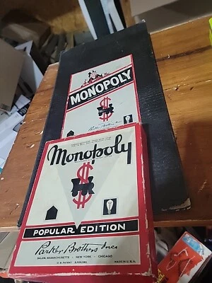 1954 Monopoly Popular Edition W/ Original Board Vintage Game - Image 1 of 4