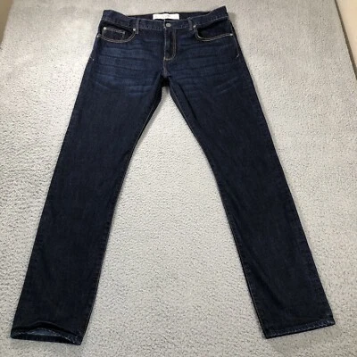 Pantalones de mezclilla de algodón recto lavado oscuro Abercrombie Fitch para mujer 4/27 medidas 32,5x30 Foto 1 de 4