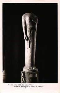 Antigua postal vintage Museo del Louvre de París Hera, Templo de Samos (1031) - Imagen 1 de 2