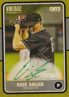 2025 Onyx Vintage Baseball - Eric Adler - Autograph - VAERAD /50 - Image 1 of 2
