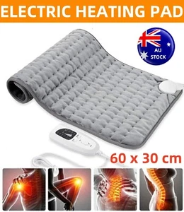 Electric Heating Pad Mat Warmer Blanket Back Neck Shoulder Pain Relief Therapy - Bild 1 von 18