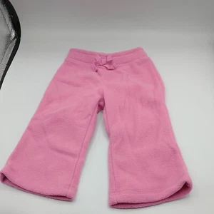 The Children's Place Girls Pink Fleece Pants 12 Months - Picture 1 of 6