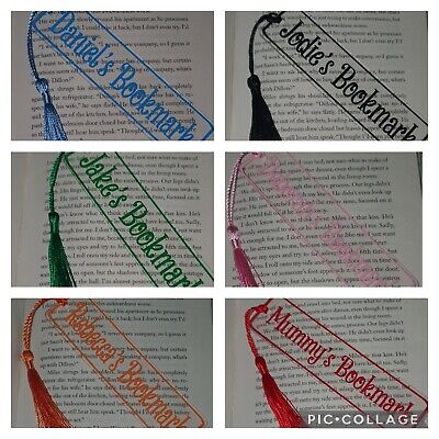Personalised Bookmark Any Name Any Colour Perfect Gift • 1.51£
