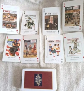 Collector Playing Cards Double Bridge Norman Rockwell Saturday Evening Post 2004 - Picture 1 of 19