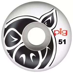 Schweinekopf Skateboard Räder natürlich 51 mm - Bild 1 von 3