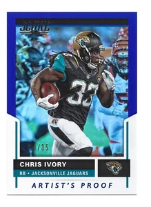 /35 Artist Proof 2017 Score #67 Chris Ivory Jacksonville Jaguars Football Card - Picture 1 of 2