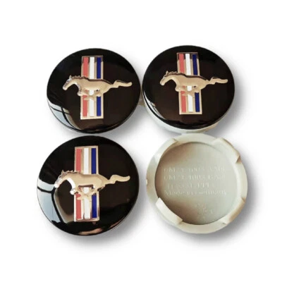 Per Ford ST 4pcs 54mm mustang Shelby Hubcaps Centre Caps Coprimozzi EcoBoost - Image 1 of 4