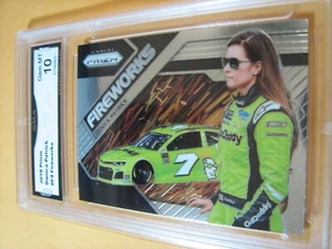 DANICA PATRICK 2018 PRIZM FIREWORKS # F4 GRADED 10  L@@@K - Picture 1 of 2
