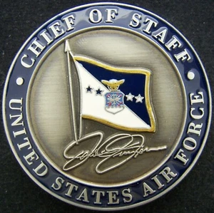 Moneda Desafío Vigilancia Global Jefe de Estado Mayor de la Fuerza Aérea General John Jumper - Imagen 1 de 2