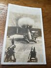 Antique WW1 RPPC Cannon Firing Projectile Perfect timing