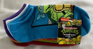 TM NinjaTurtles Boys No-Show Socks - Shoe Size 9-21/2 (S/M) - Picture 1 of 3