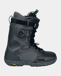 Rome Libertine Pro Hybrid Boa Snowboard Boots Mens Size 9 Black New 2025 - Picture 1 of 5