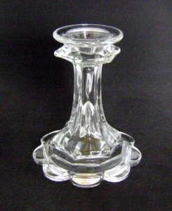 Large Pressed Glass Candlestick / Stand / Takes Tea Light or Very Large Candle - Picture 1 of 7