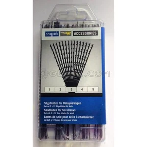 KIT 60 LAMES DE SCIE POUR SCIES À CHANTOURNER SCHEPPACH SANS ERGOT ET RONDE - Picture 1 of 3