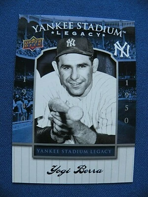 2008 Upper Deck Yankee Stadium Legacy Yogi Berra Yankees card #24 MLB Blue front - Image 1 of 2