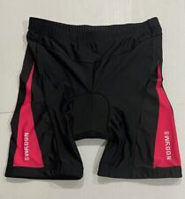 NWOT Nooyme Size 3X Thick Padded Cycling Shorts Black w/Pink No-Slip Leg Grips