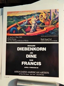 ROBERT JESSUP ART PIECES VTG ORIG 1989 ADVERTISEMENT - Picture 1 of 1