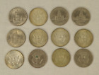 Kennedy Half Dollar lot of 12 coins (various dates)