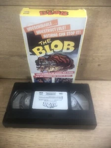 Vintage The Blob VHS Tape 1990 Original W/ Steve McQueen Color - Picture 1 of 3