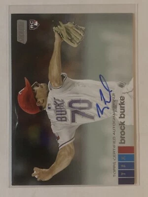 2020 Topps Stadium Club Rookie Auto Brock Burke - Image 1 of 2