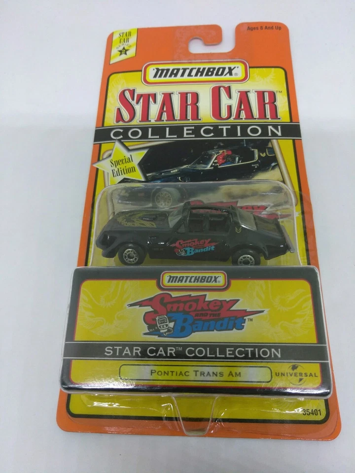 1998 MATCHBOX STAR CAR COLLECTION SMOKEY AND THE BANDIT TRANS AM IN 1/64 SCALE - Image 1 of 4