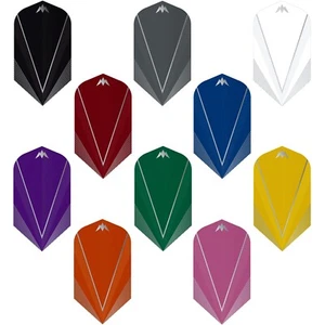 5 SETS [15] Mission Shades Dart Flights Slim Plain Tough Thick V Design - Picture 1 of 12