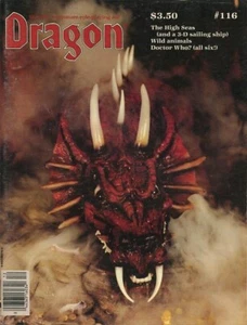 DRAGON MAGAZINE #116 EXC+! TSR Dungeons Dragons D&D Module Game 1986 Adventure - Picture 1 of 2