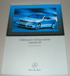 Werkstatthandbuch Einführungsschrift Mercedes CLK Cabriolet W 209 Stand 03/2003 - Bild 1 von 12