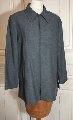 CYRILLUS  VESTE LONGUE  DRAP DE  PURE LAINE T44 - Photo 1/4