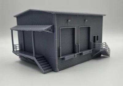 Almacén de carga industrial a escala HO - Edificio de muelle de carga Foto 1 de 4